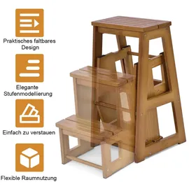Costway Tritthocker klappbar 3 Stufen