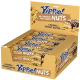 WEIDER Yippie Nuts Protein Bar Eiweißriegel, Caramel-Peanut Butter, 12 Stück á 45 g, mit echten Nüssen!