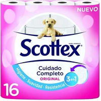 SCOTTEX Original Toilettenpapier, 16 Rollen