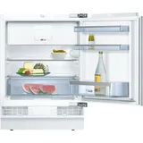 Bosch KUL15ADF0 Serie 6 Unterbau-Kühlschrank, 82 x 60 cm Nische, 123 L, Flachscharnier, Made in Germany, LED-Beleuchtung gleichmäßige Ausleuchtung, FreshSense für konstante Innentemperatur