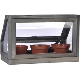 Dobar Mini-Gewächshaus für Kräuter 38 x 20 x 24,5 cm