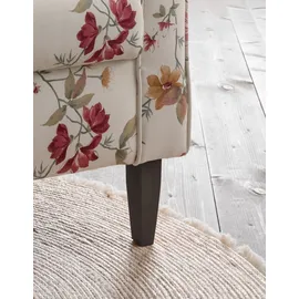 Home Affaire Sessel Asino Strukturstoff 80 x 102 x 86 cm Beige mit Hocker