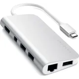 Satechi USB-C Multimedia Adapter Silber