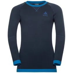 ODLO Kinder TOP Crew PERFORMAN, diving navy - energy blue, 140
