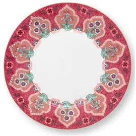Pip Studio Frühstücksteller Flower Festival 21 cm rosa