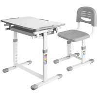 [en.casa] Kindertisch Sala 2-tlg. grau