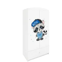Raumhirsch furniture Kinderkleiderschrank Weiß, 90x175x52 cm, Kinder- & Jugendzimmer,