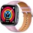 42 mm Schwarz Lederarmband Rose