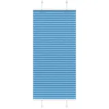 vidaXL Plissee Blau 55x150 cm Stoffbreite 54,4 cm Polyester