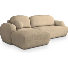 masseno Ecksofa MODENZA Polyester 2-Sitzer Creme