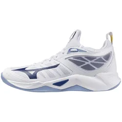 Mizuno Wave Dimension Volleyballschuhe 97 - white/bellwether blue/bel air blue 46