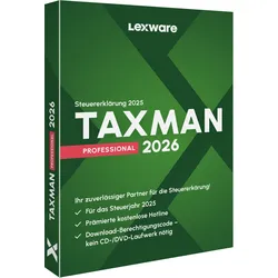 Lexware TAXMAN professional 2026 1-Platz Lizenz Software