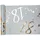SANTEX 18. Geburtstag weiss gold Tischläufer, 5 m, x 30 cm Zahl 18