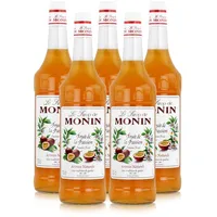 Monin Sirup Fruit de la Passion Maracuja 1 Liter - Cocktails (5er Pack)