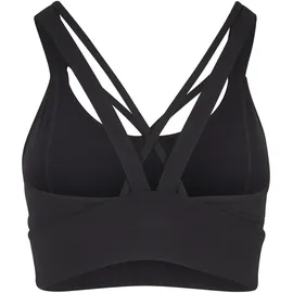 URBAN CLASSICS Ladies Sports Bra crossed - schwarz,