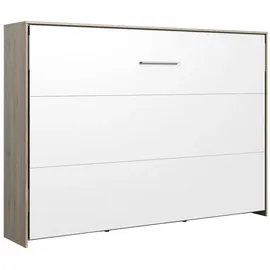 WIMEX Juist 140 x 200 cm horizontal weiß/san remo eiche nachbildung