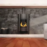 Warmluftofen Masterflamme Grande I Schwarz Werkstattofen 17 kW Holzofen Kamin