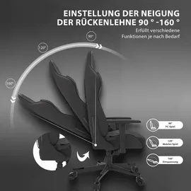 SENSE7 Spellcaster Gaming-Stuhl Schwarz