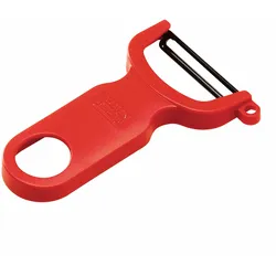 KUHN RIKON extra scharfer Sparschäler SWISS PEELER rot