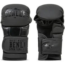 BENLEE Rocky Marciano MMA-Trainingshandschuhe aus Kunstleder SPARRY Schwarz L/XL