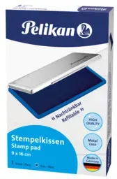 Preisvergleich Produktbild Stempelkissen Gr.1 blau PELIKAN 331124 9x16cm Metall