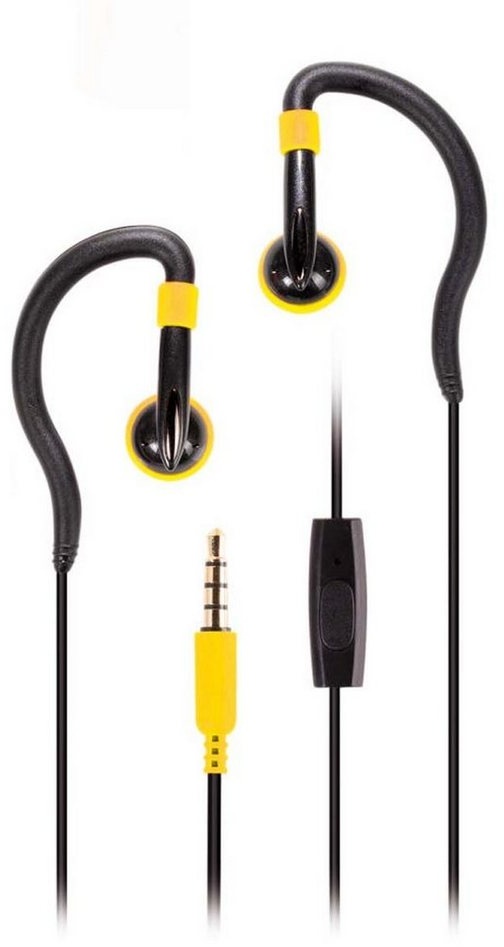 Vivanco Smartphone-Headset (Steuereinheit für Musik- und Telefonfunktionen, Mit Mikrofon, Ink) gelb