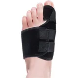 SHANHAIKX Hallux Valgus Korrektor,Zehenspreizer,Großer Zeh&Fußzehen Entlastung Vorfusspolster-Universalgröße-Hammerzeh Korrektur und Schutz(Schwarz,linker Fuß)