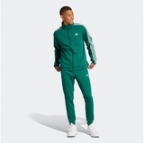 adidas Trainingsanzug ADIDAS SPORTSWEAR "BASIC 3-STREIFEN" Gr. L, grün (collegiate green) Herren Sportanzüge Trainingsanzüge