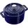 Staub Cocotte 10 cm rund dunkelblau
