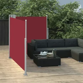 vidaXL Seitenmarkise 100 x 600 cm Rot Polyester