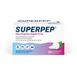 Superpep Reise Kaugummi Dragees 20 mg 20 St