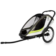 Hamax Breeze Kinderanhänger weiß/grün 2025