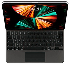 Apple Magic Keyboard Tablet-Tastatur schwarz geeignet für Apple iPad Pro 12,9" 3. Gen (2018), Apple iPad Pro 12,9" 4. Gen (2020), Apple iPad Pro 12,9" 5. Gen (2021), Apple iPad Pro 12,9" 6. Gen (2022)