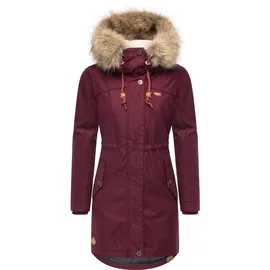 Ragwear Winterparka Tawny hellbraun / weinrot XXL
