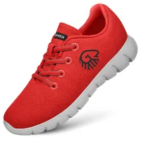 GIESSWEIN Merino Runners Men atmungsaktiv - Herren Sneaker für gesunden Gang - Bequeme leichte Arbeitsschuhe, ideal für Pflegeberufe - Freizeitschuhe - 41 EU