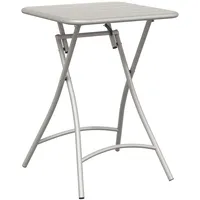 VidaXL Gartentisch Klappbar Beige 55x55x73 cm Stahl