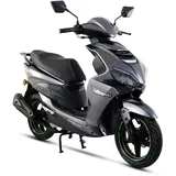 Alpha Motors Mofaroller Powermax 50 ccm 25 kmh EURO 5 dunkelgrau - Grau