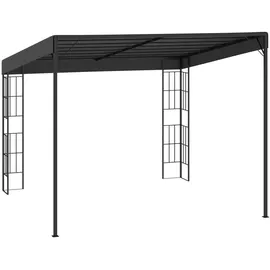 vidaXL Wand-Pavillon 3 x 3 m inkl. 4 Seitenteile Anthrazit