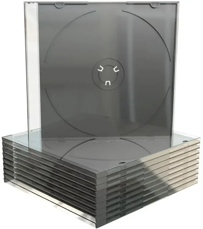 MediaRange BOX21 CD-Hülle Schmuckschatulle 1 Disks Schwarz, Transparent