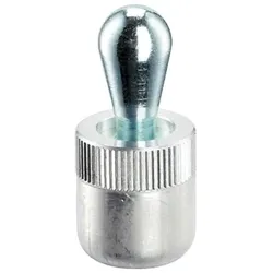 Seitendruckstück, glatt, ohne Abdichtung - INCH/leichte Federkraft | d1=1/4 Zoll / d2=0,118 Zoll / Federkraft=~ 2,2 lb | 2B150.0010