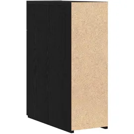 vidaXL Apothekerschrank Schwarze Eiche 20 x 45,5 x 60 cm Schwarz