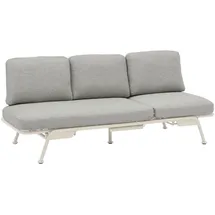 Zebra Technologies Zebra Somerset, 3-Sitzer, Sofa light Taupe, Hellgrau, Metall, Textil, Füllung: Schaumstoff, 199x78x81 cm, Abstellfläche, mit Rückenlehne, Gartenmöbel, Gartenbänke