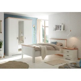SchlafKONTOR Jasmin II 100 x 200 cm Braun/Weiß