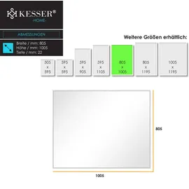 Kesser Infrarotheizung 800 W Weiß