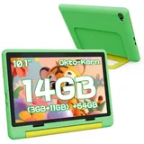 Happybe Android 14 10-Zoll, 14GB RAM + 64GB ROM (TF Expand 1TB) Kinder Tablet (64 GB) grün