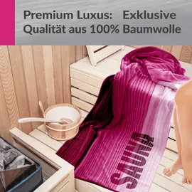 Lashuma Oslo Saunatuch 85 x 200 cm rosa