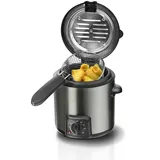 Steba DF 90 Mini-Fritteuse/Fondue-Set/Edelstahlgehäuse/für 1-2 Personen