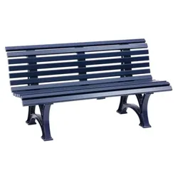 Bank Helgoland 3 Sitze blau 1500mm