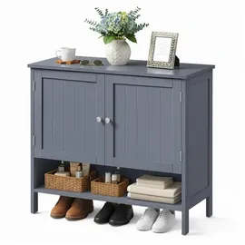 VASAGLE Schuhschrank 35 x 80 x 70 cm grau / grau