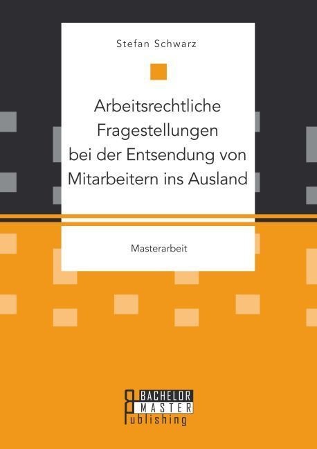 Masterarbeit / Arbeitsrechtliche Fragestellungen Bei Der Entsendung Von Mitarbeitern Ins Ausland - Stefan Schwarz  Kartoniert (TB)